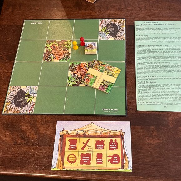 CAVES & CLAWS Vintage Board Game A Co-operative Game 1-4 Players **READ - Picture 6 of 7
